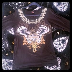 Harley-Davidson 3/4 shirt, size medium gently used